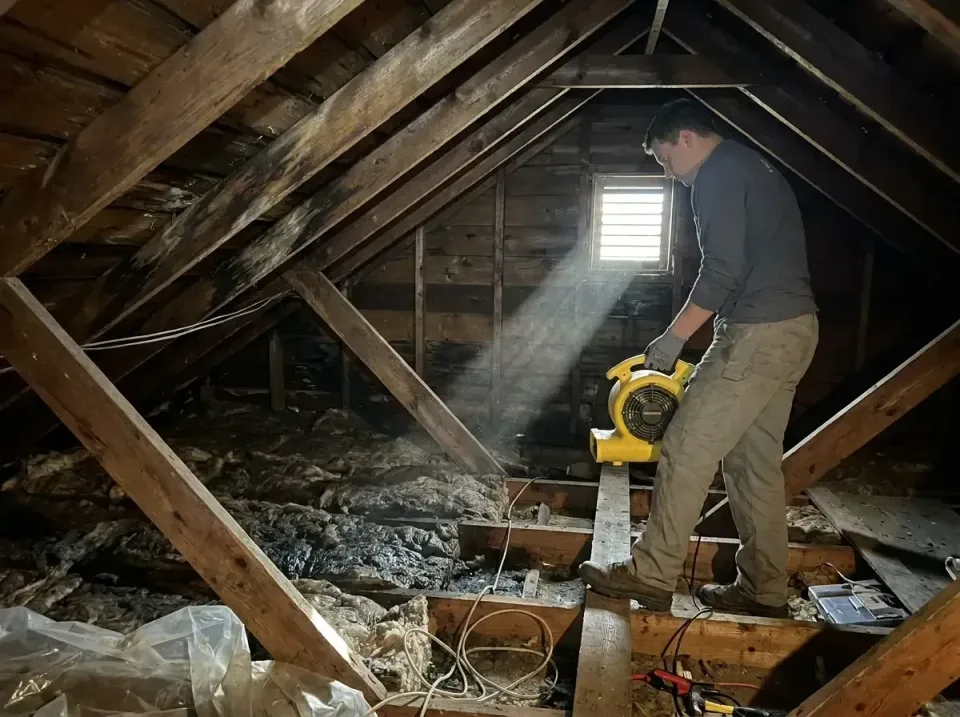 attic-water-damage-drying-proc-007 — frequently asked questions, Emergency Water Extraction & 24/7 Flood Response in Reidlan…